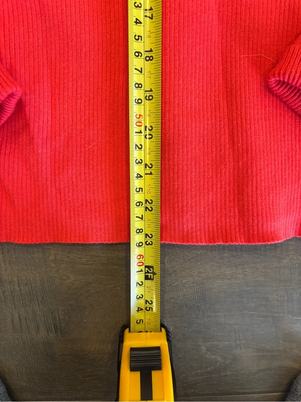 Old Navy Bright Red Ribbed Knit Top - Picture 8 of 8